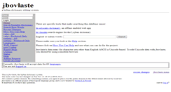 Desktop Screenshot of jbovlaste.lojban.org